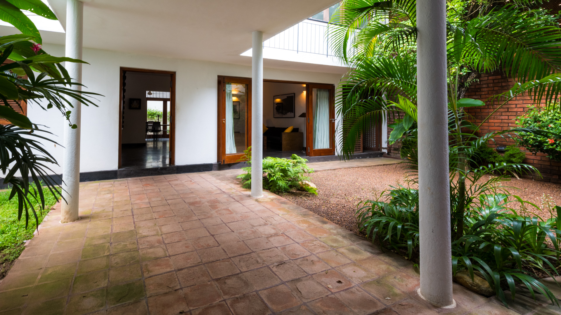 flower road villa entrance